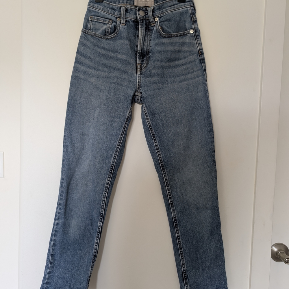 Everlane Blue Straight Leg Jeans
